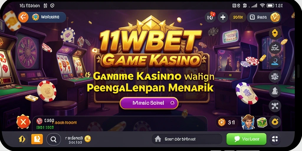 Tampilan menarik gameplay 11WBET yang penuh aksi kasino.