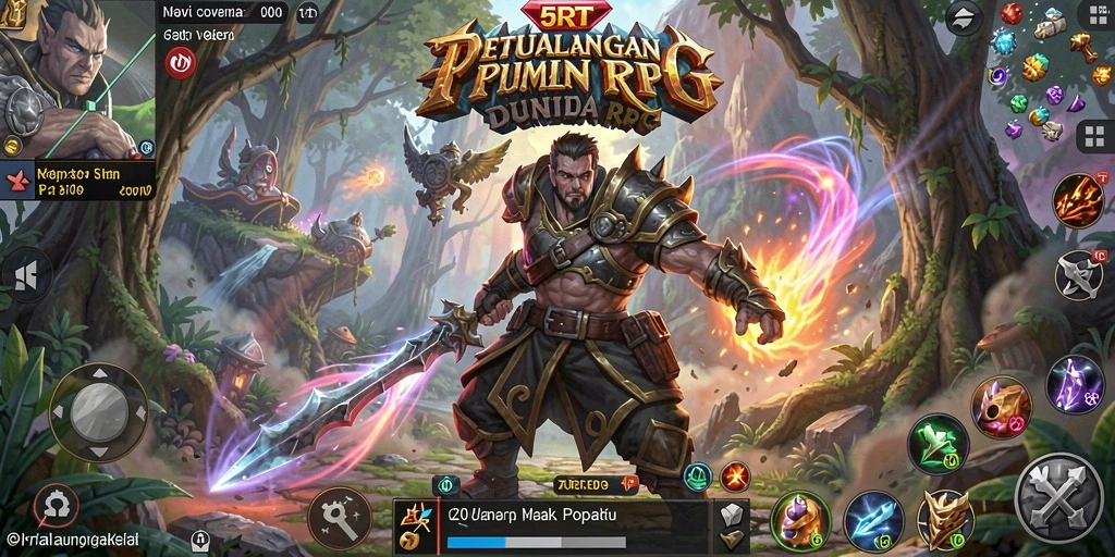 Screenshot gameplay 5RT menunjukkan aksi pertarungan yang mendebarkan.