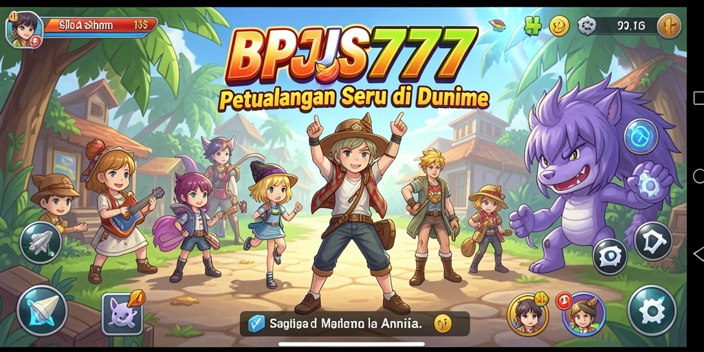 Screenshot menampilkan gameplay seru di dunia Anime BPJS777.