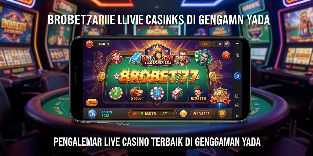 Screenshot permainan BROBET77 menampilkan dealer langsung yang interaktif dan antusias.