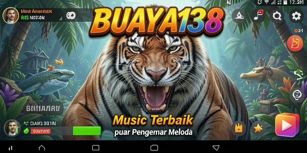 Screenshot gameplay BUAYA138 menunjukkan pemain menikmati permainan musik yang seru.
