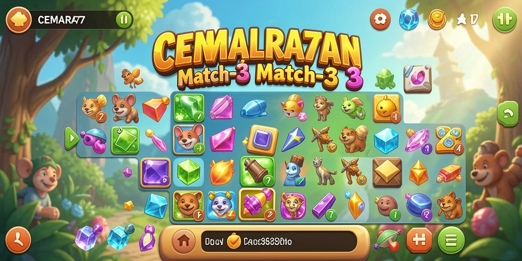 Gameplay CEMARA77 yang seru dan penuh warna.