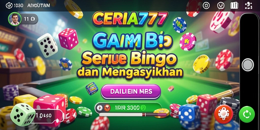 Tampilan gameplay CERIA777 yang seru dan interaktif dalam Bingo.