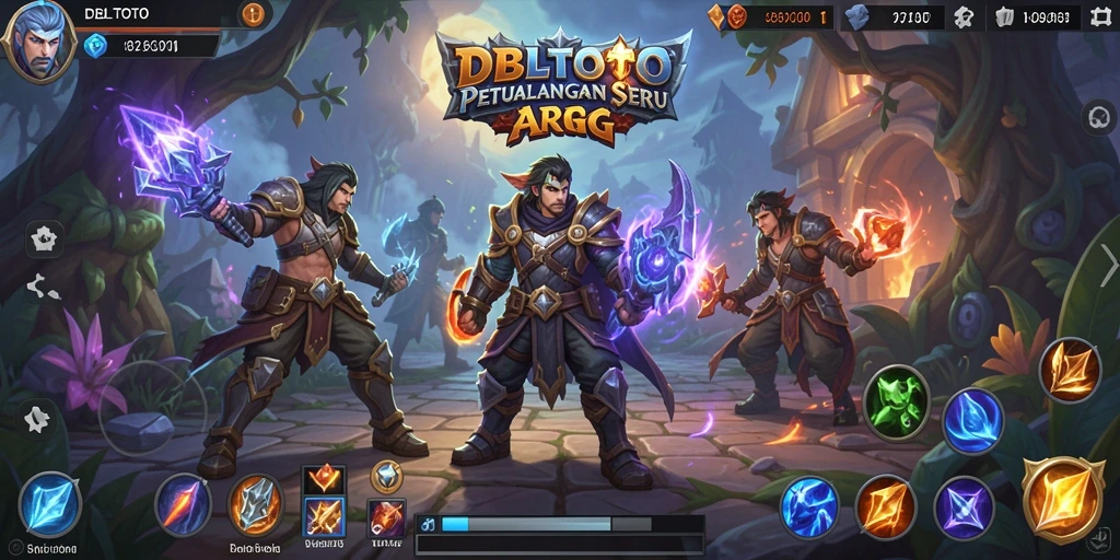 Screenshot utama DBLTOTO menampilkan pertempuran seru dalam dunia ARPG.