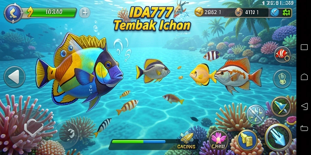 Tampilan gameplay menarik dari game Tembak Ikan IDA777.