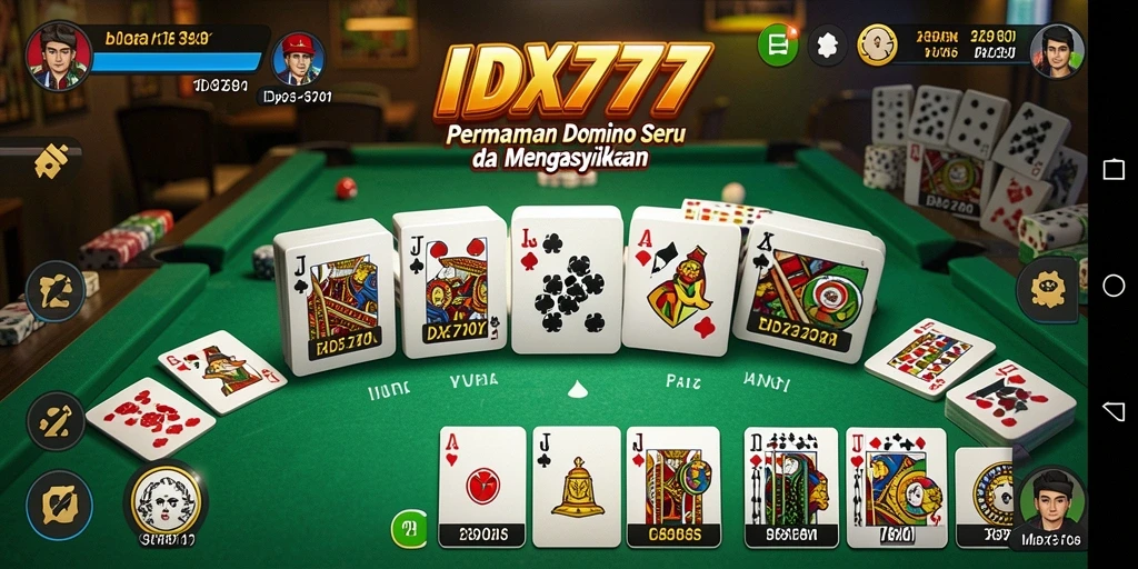 Tampilan menarik dari gameplay Domino di IDX777.