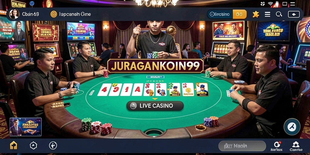 Gameplay menarik di JURAGANKOIN99 dengan dealer langsung.