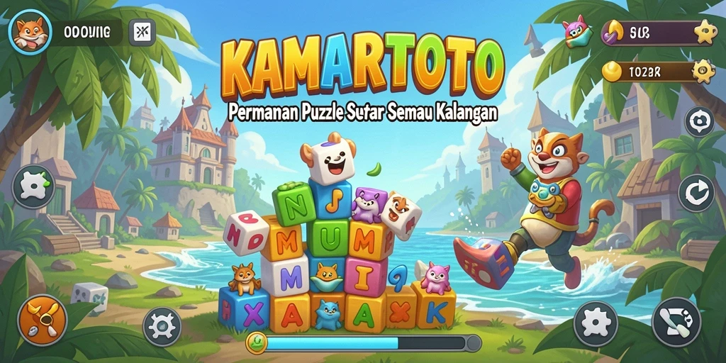 Tampilan permainan KAMARTOTO yang menarik dan penuh tantangan Puzzle.