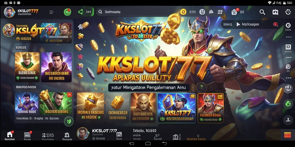 Tampilan antarmuka KKSLOT777 yang modern dan mudah digunakan.