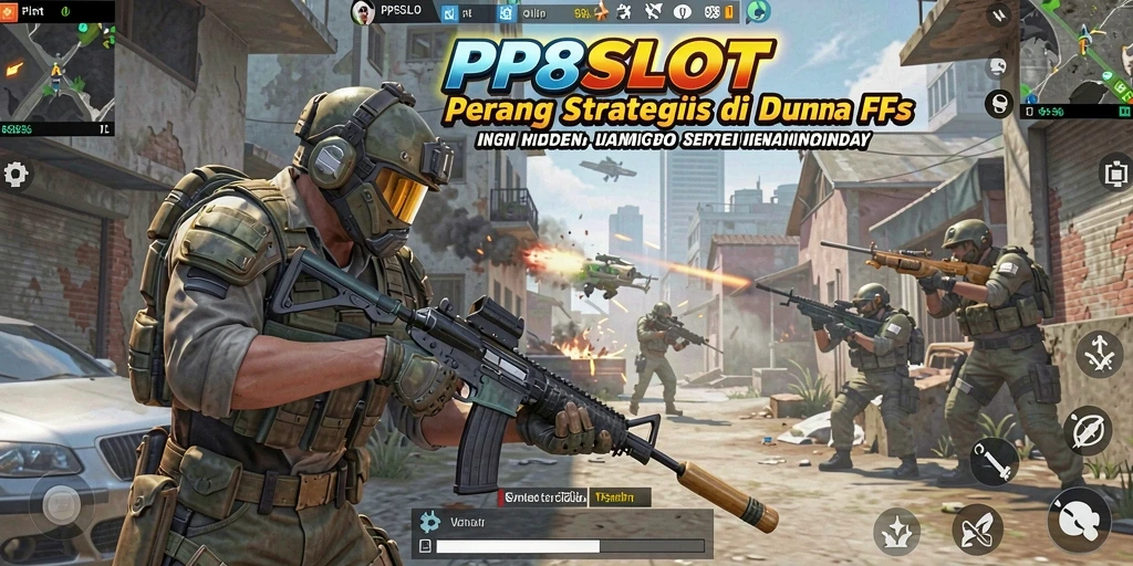 Screenshot menampilkan aksi tembak-menembak intens dalam PP8SLOT.