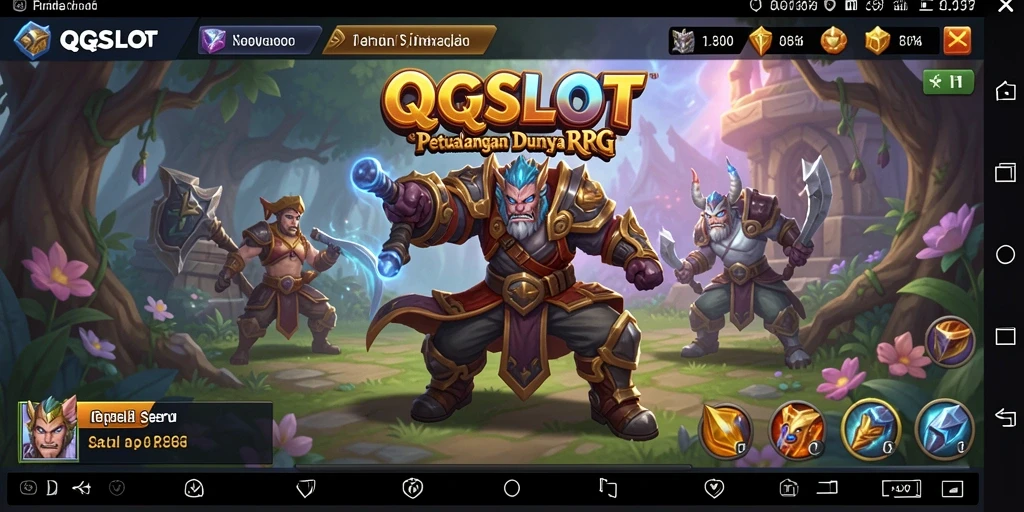 Tampilan gameplay RPG yang epik dan mendebarkan.