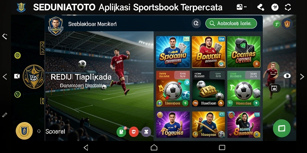 Tampilan menarik dari gameplay SEDUNIATOTO di taruhan olahraga.