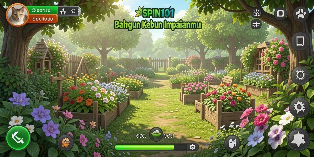 Tampilan gameplay SPIN101 yang seru dan interaktif dalam bertani.