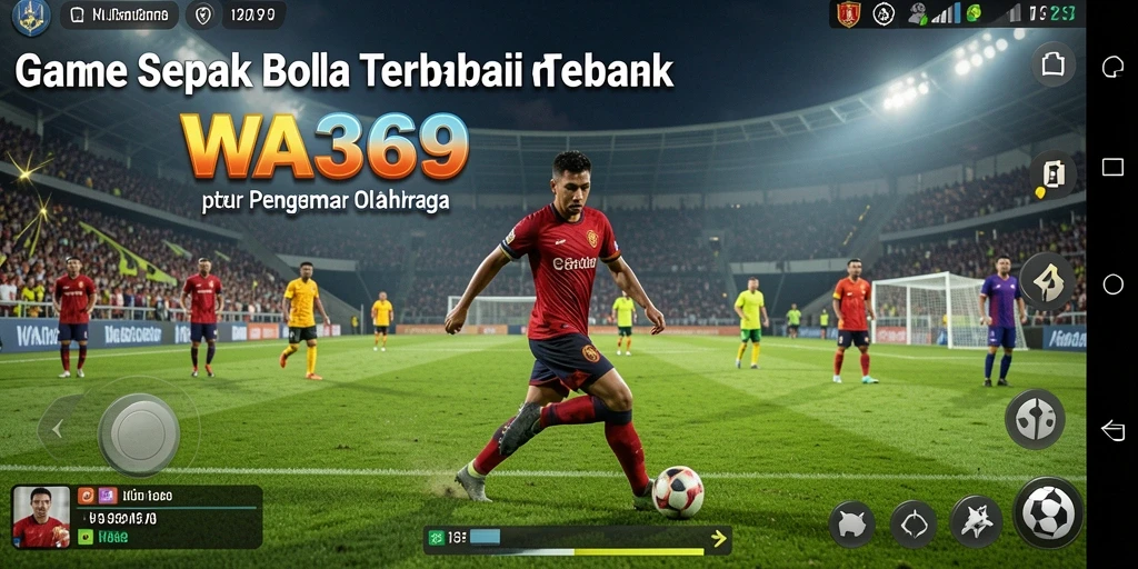 Tampilan gameplay menarik dari WA369 dengan aksi sepak bola yang seru.