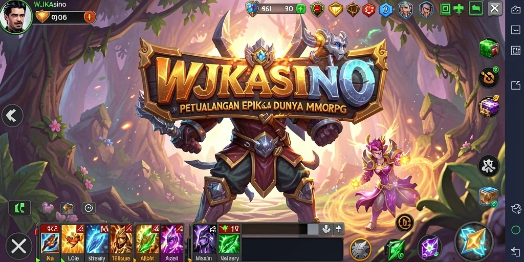 Tampilan gameplay seru di dunia fantasi WJKASINO.