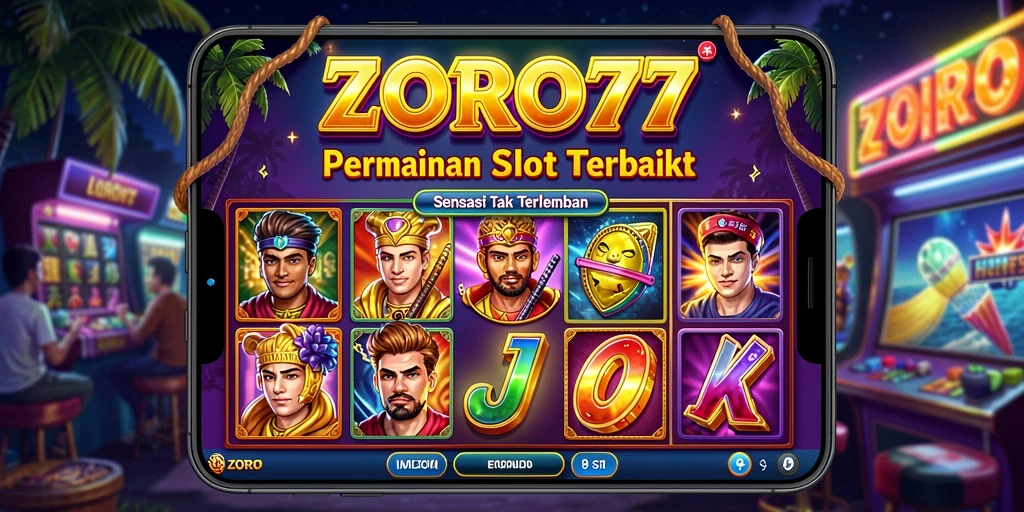 Tampilan gameplay menarik dari ZORO77 yang penuh warna.
