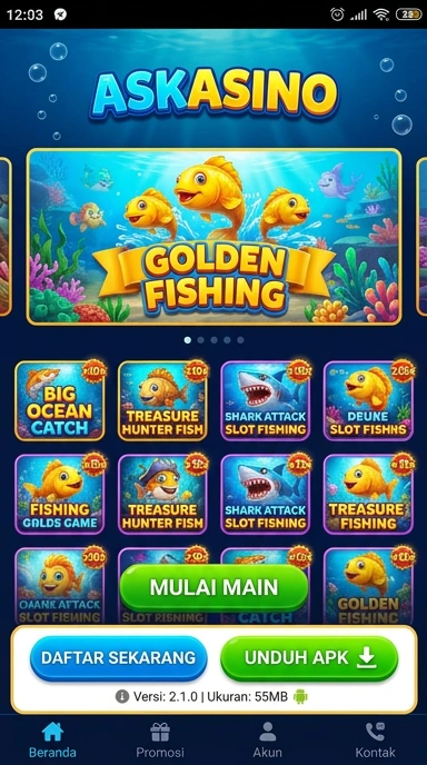 Screenshot halaman utama pusat unduh askasino.
